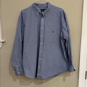 Ralph Lauren Navy Checkered Men's Shirt